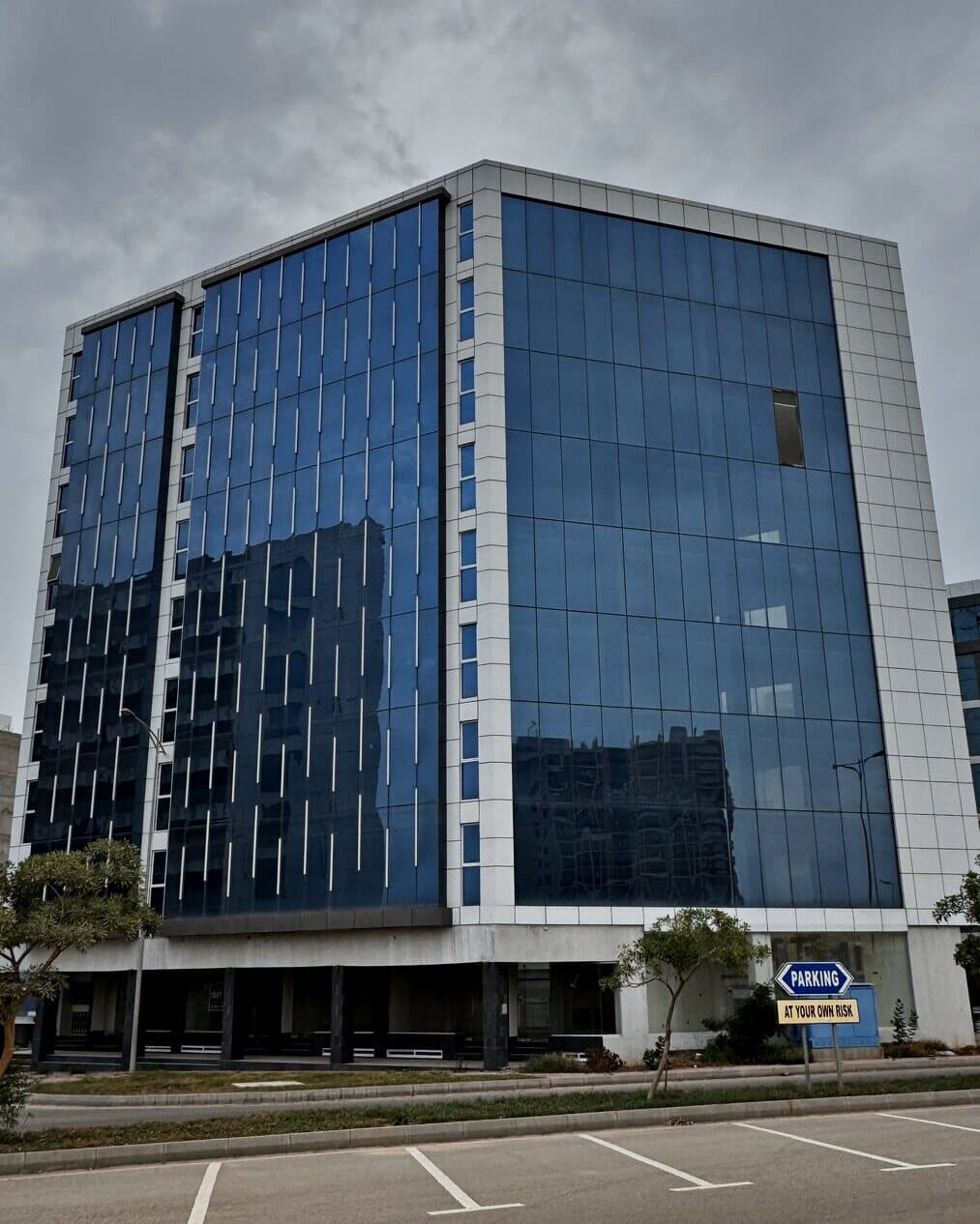 Midway Gold, a glass-fronted commercial building at Midway A, Bahria Town Karachi